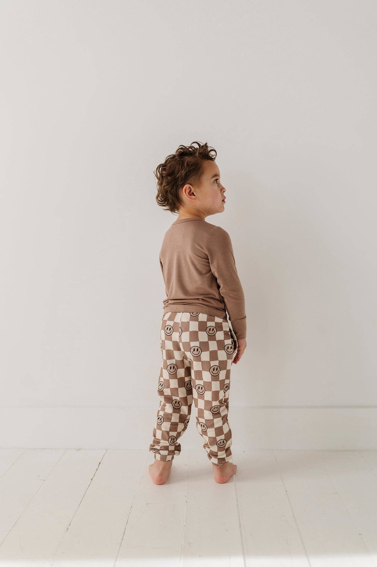 Smiley Check Joggers