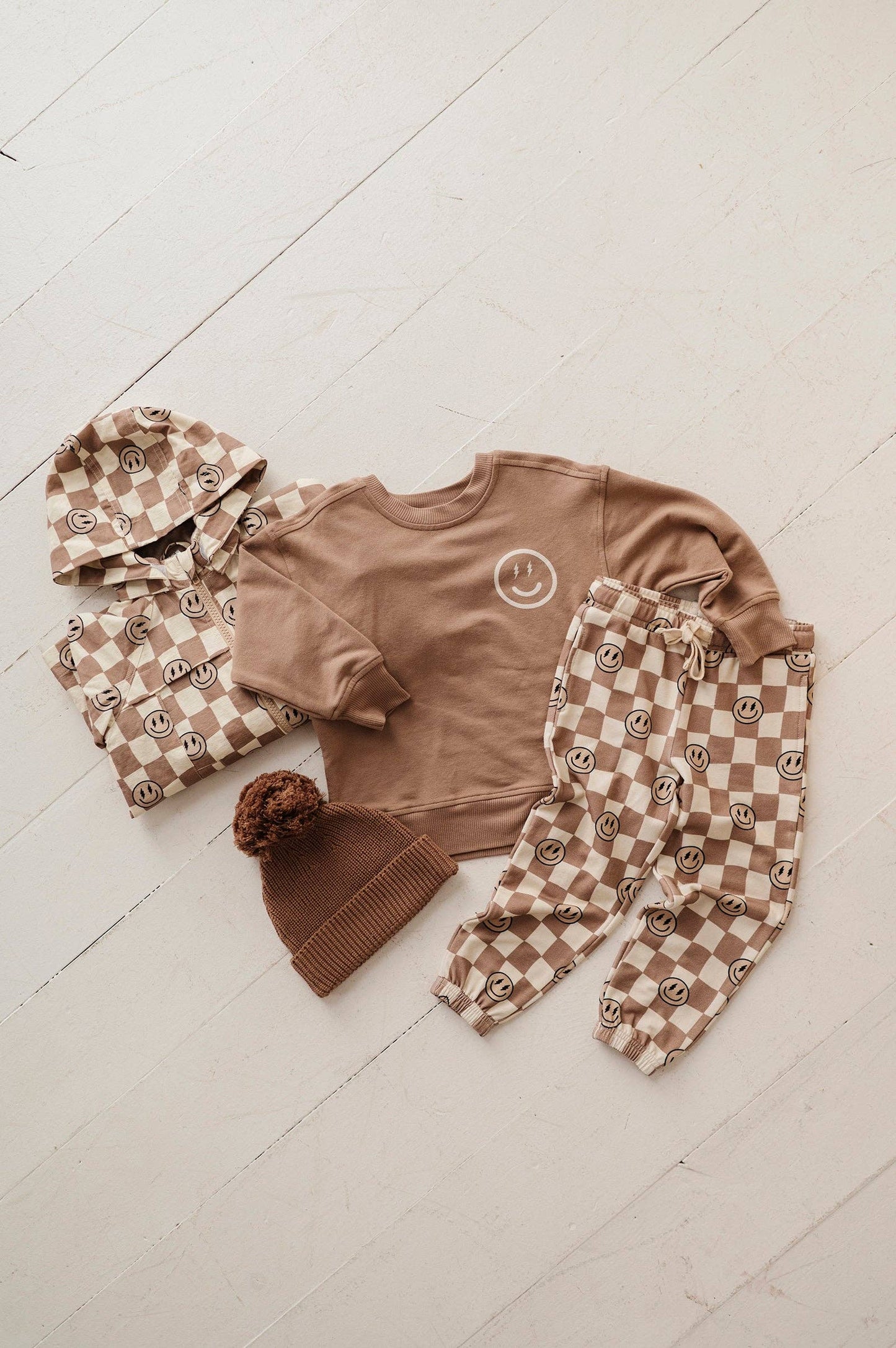 Smiley Check Joggers