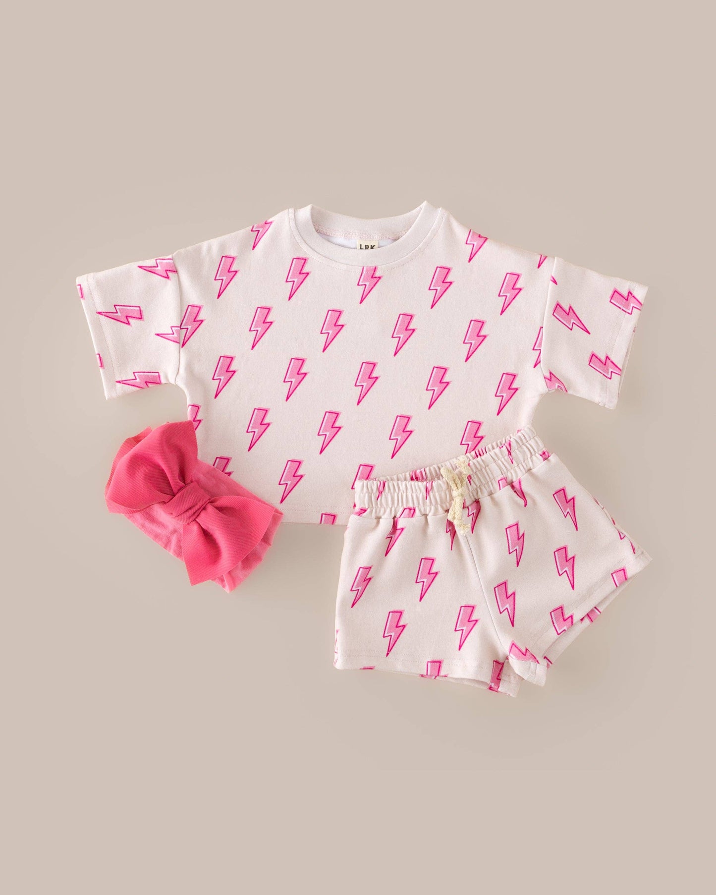 Pink Bolt 2 Piece Set