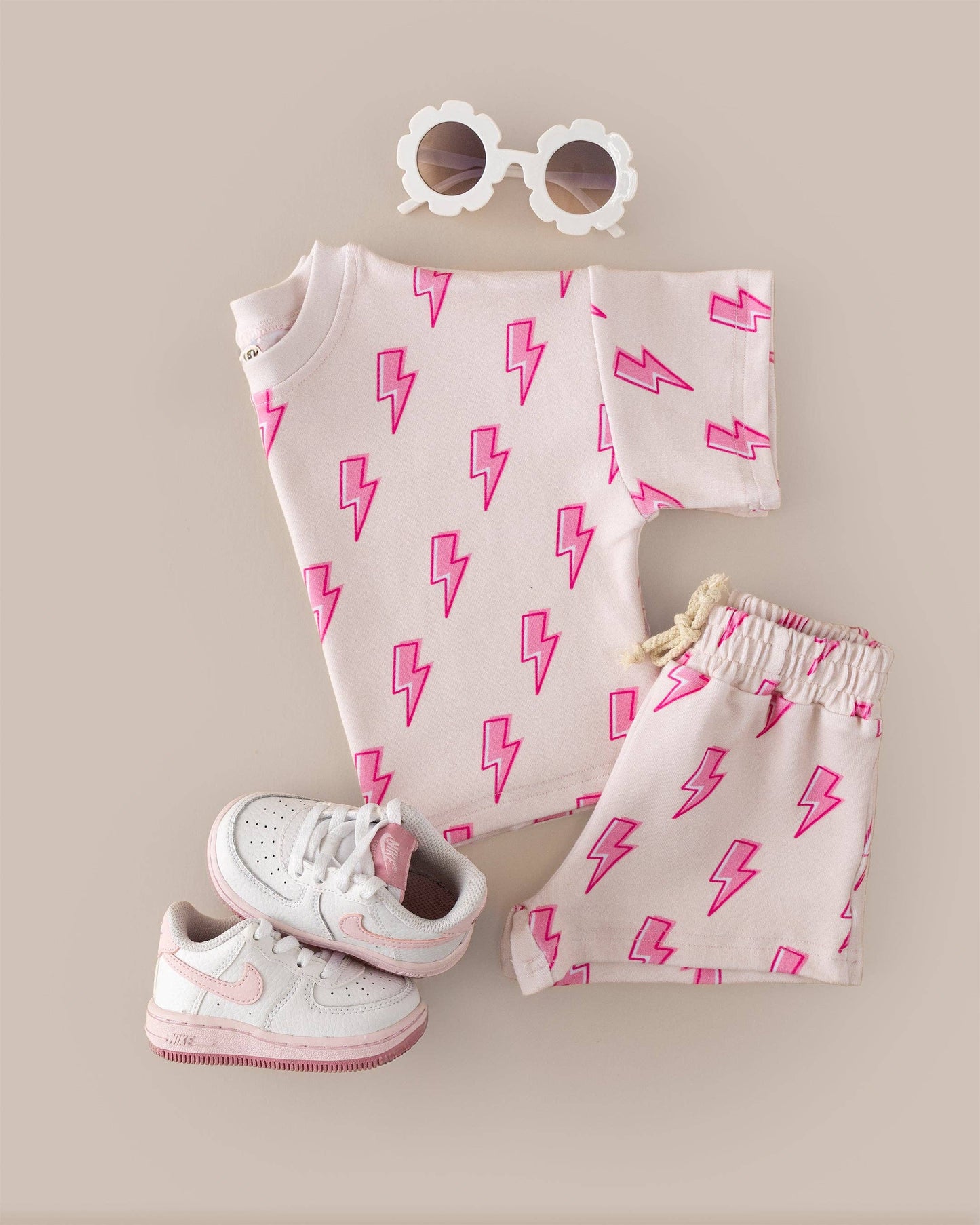 Pink Bolt 2 Piece Set