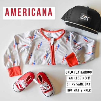 The Americana Double-Zip Sleeper: 3-6M