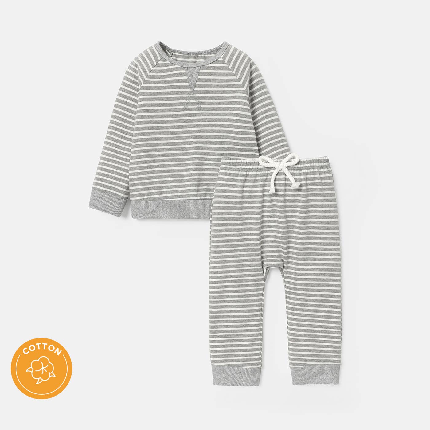 2pc Green Stripe Set