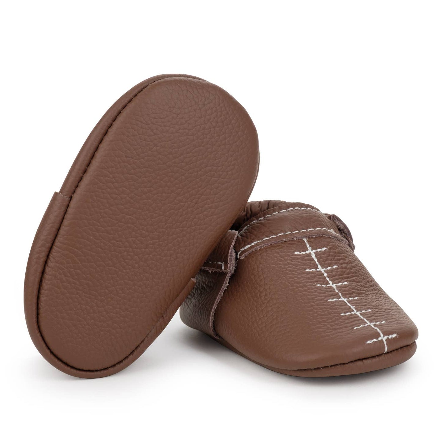 Fringeless Baby Moccasins Football