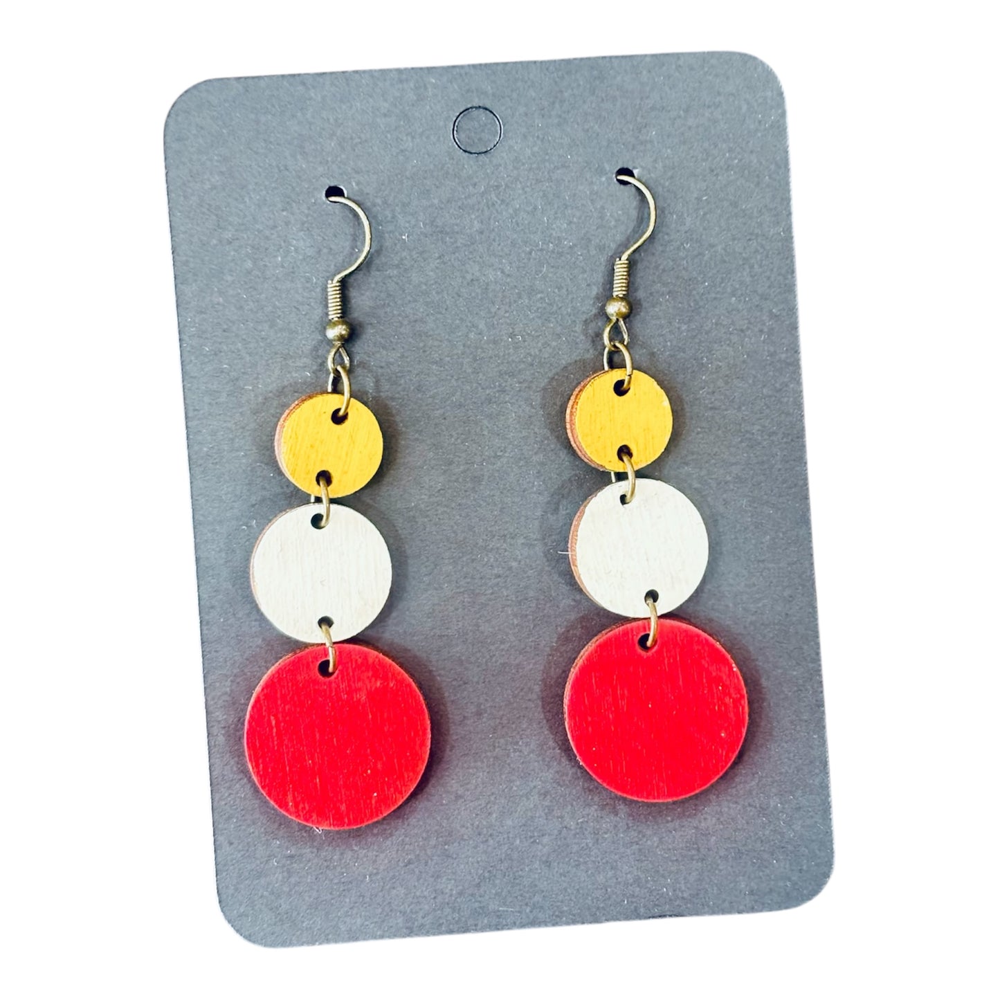 Earrings Three Disc Chiefs