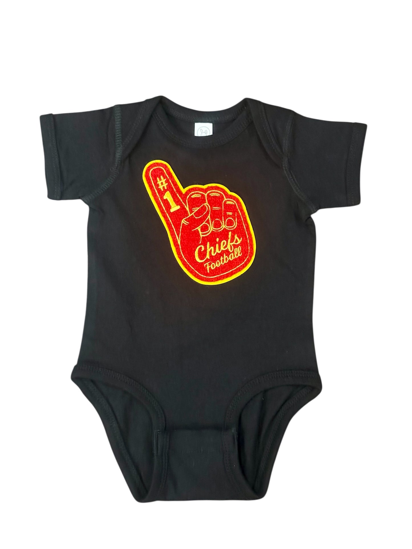 Foam Finger Patch Onesie