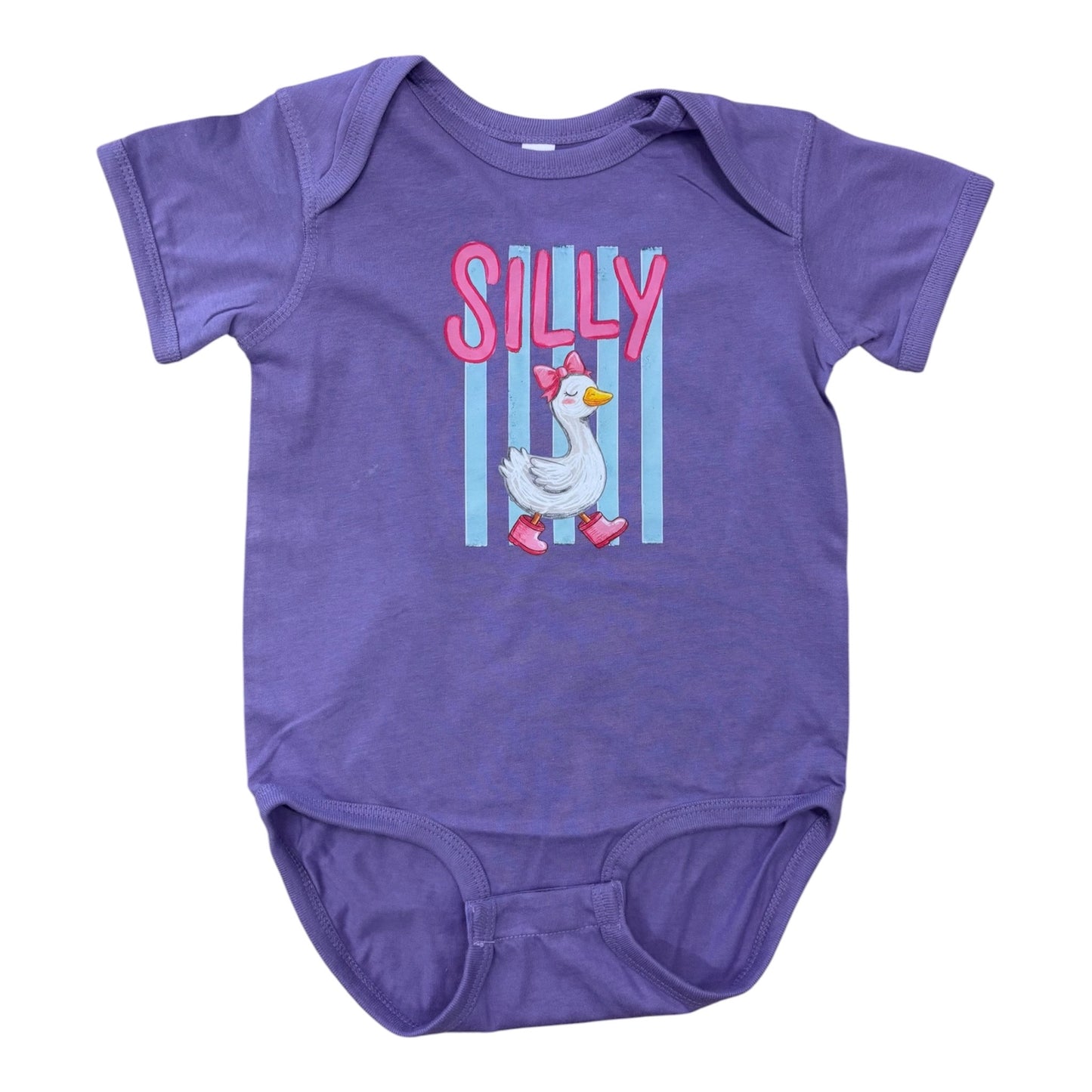 Purple Silly Goose Onesie