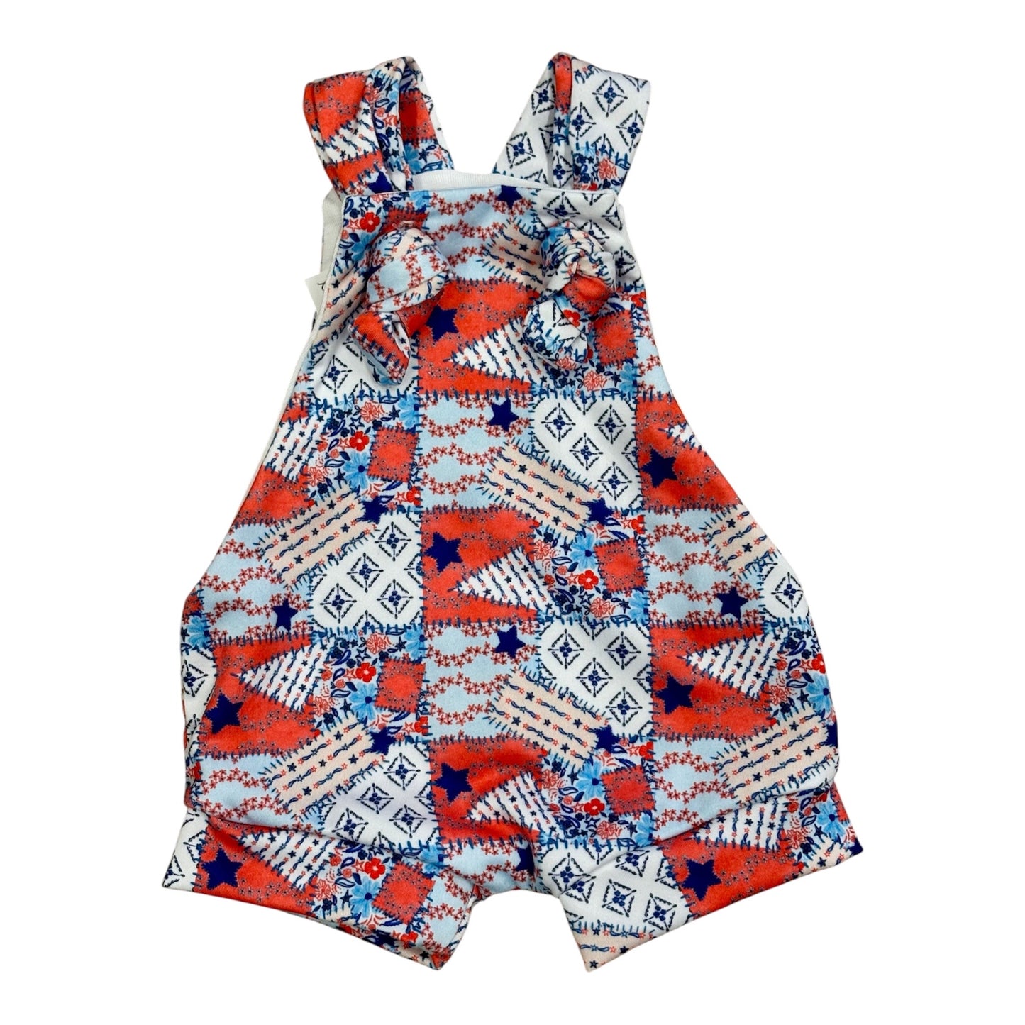 Americana Patchwork Romper