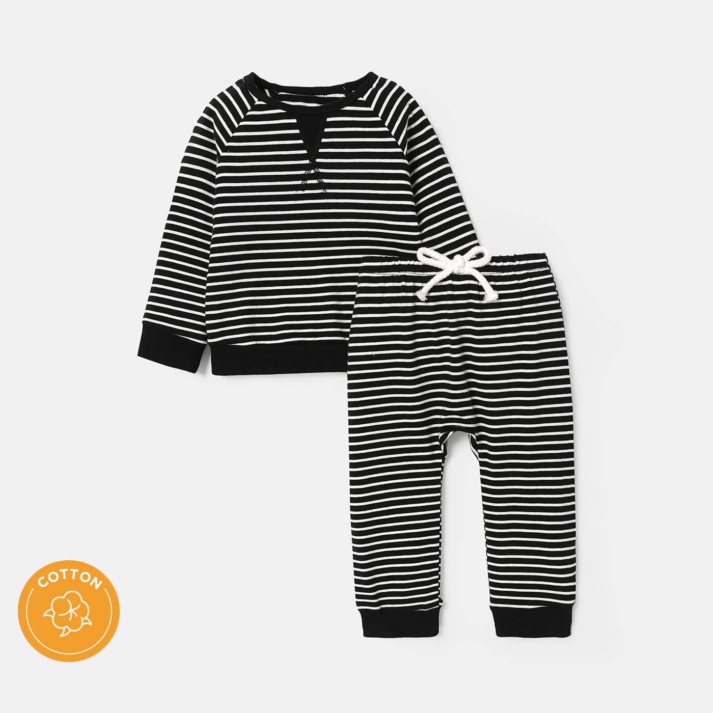 2pc Green Stripe Set