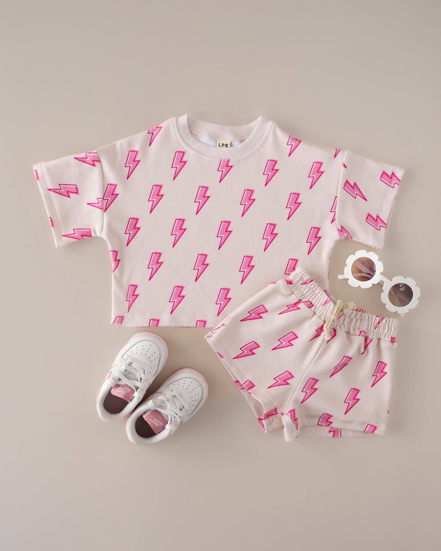 Pink Bolt 2 Piece Set
