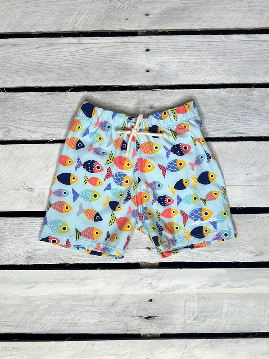 Colorful Fish Swim Shorts