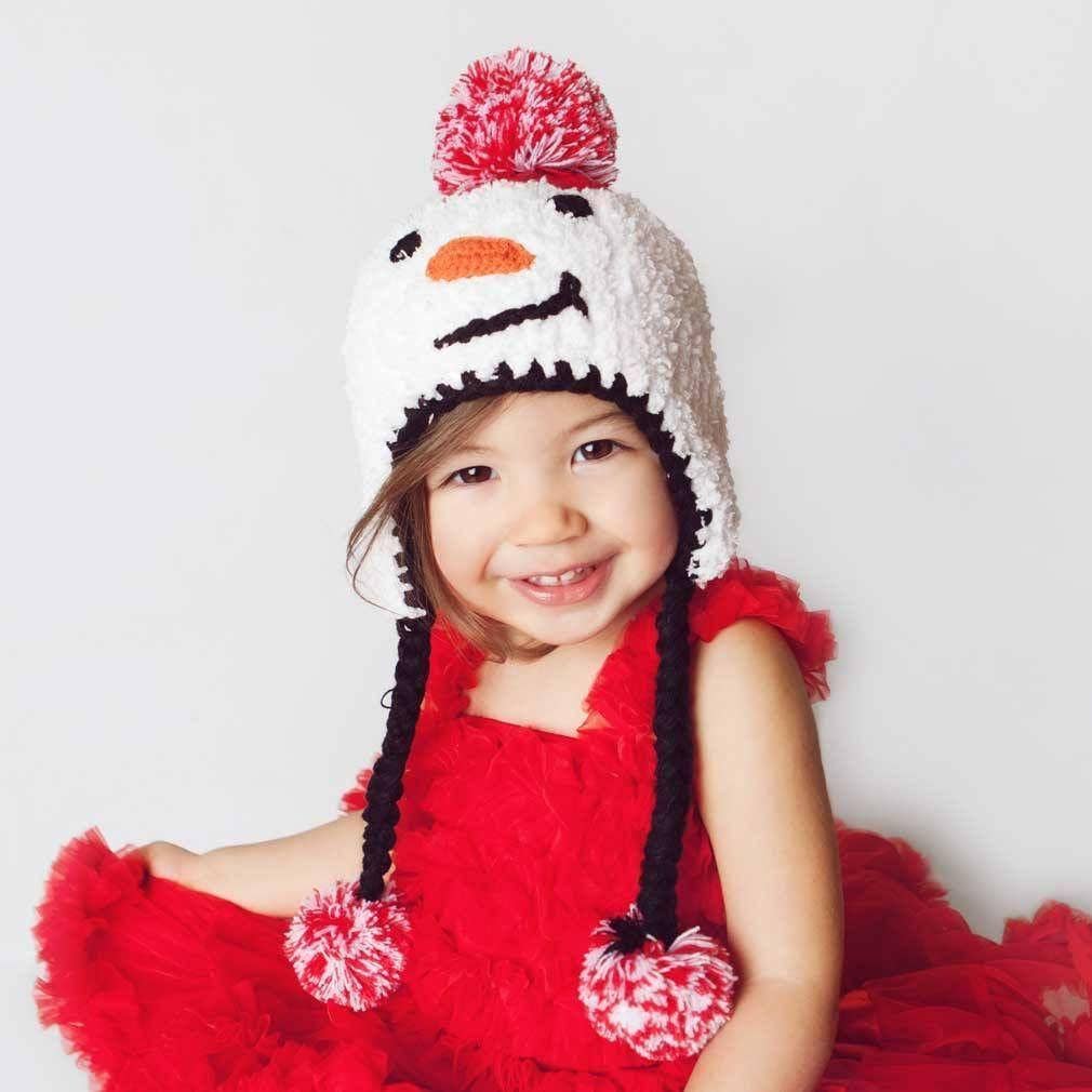 Snowman Beanie Hat: