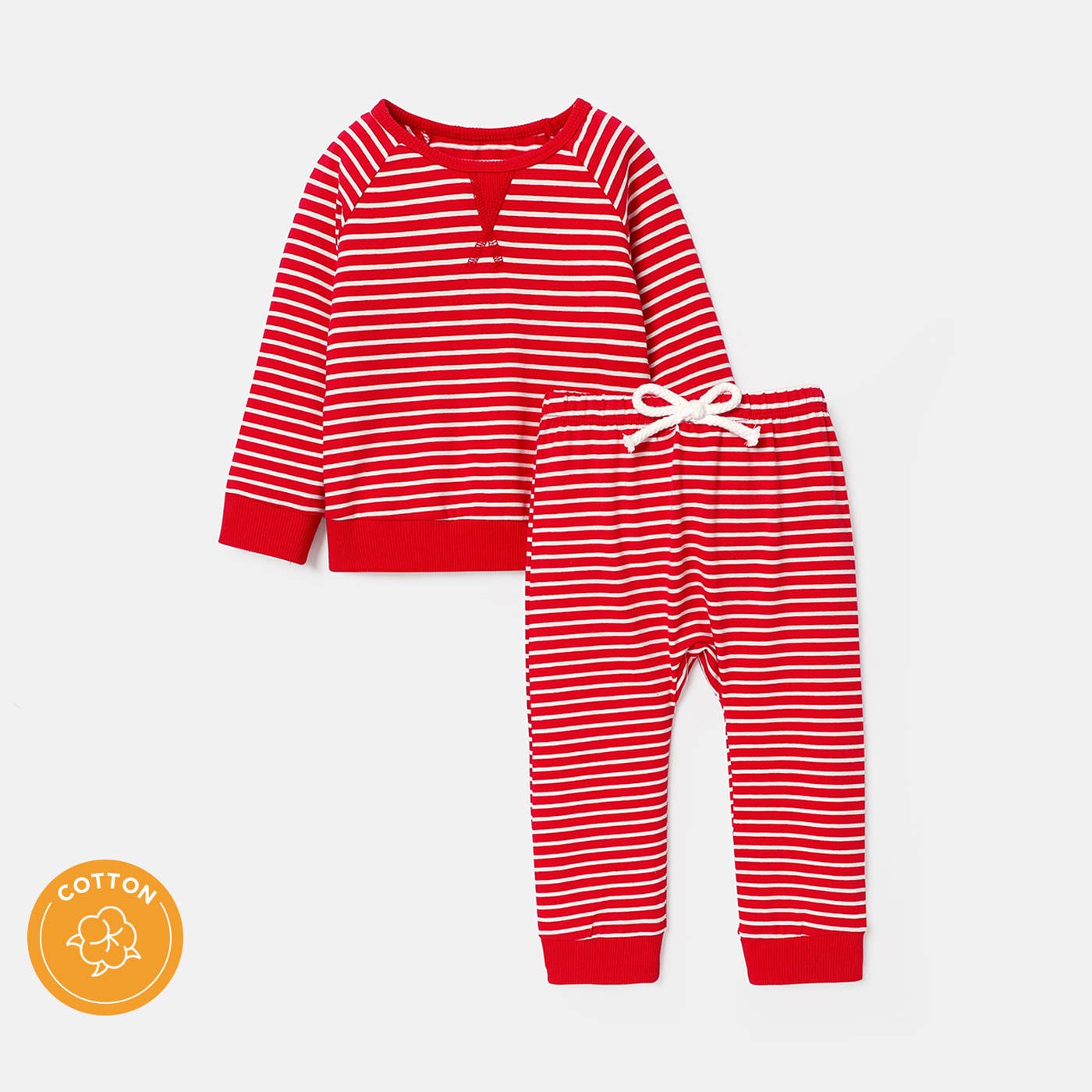 2pc Green Stripe Set