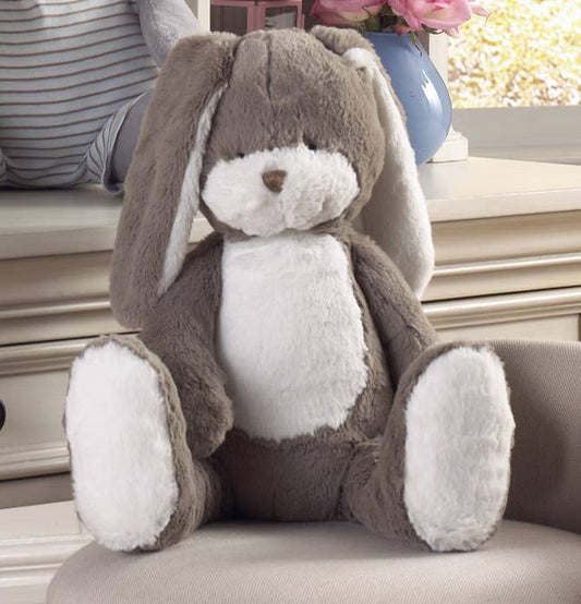 18" Grey Rabbit Stuffed Animal