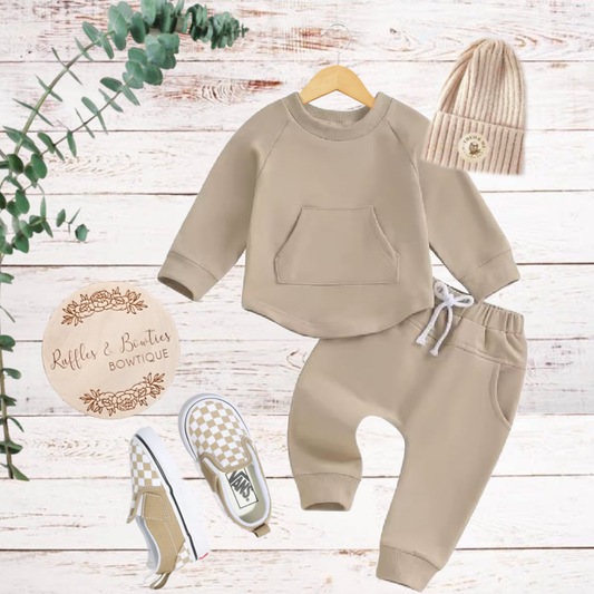 Pocket Jogger Set Tan