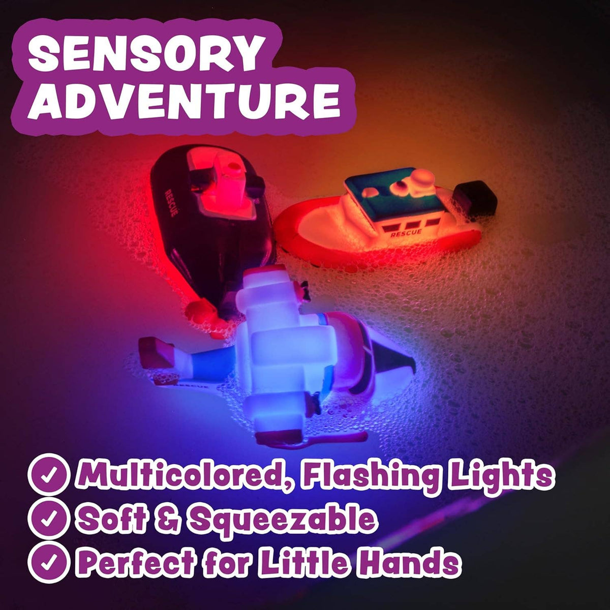 Ocean Rescue™ Vehicles Light Up Bath Toys