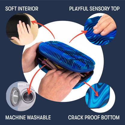 Wavy Storage Box Blue