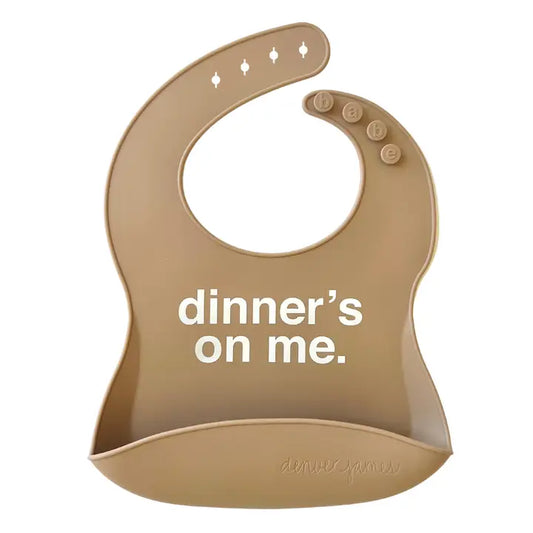 Dinner's On Me Silicone Bib