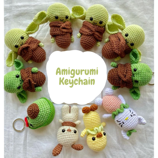 Crochet Yoda KeychaIn