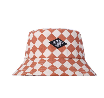 Ska Print Bucket Hat: Marmalade Orange
