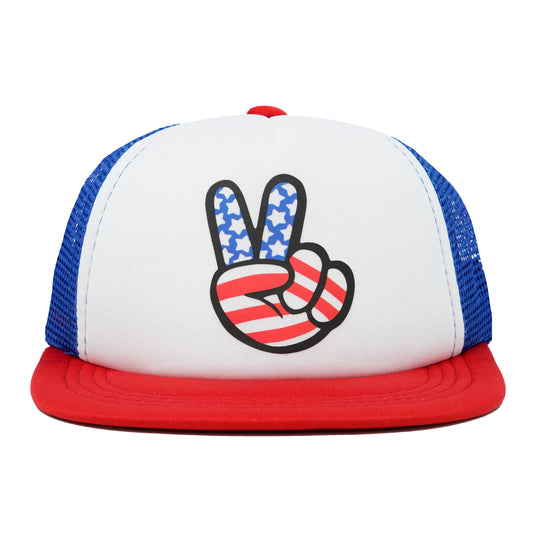 Peace Fingers  Flat Brim(