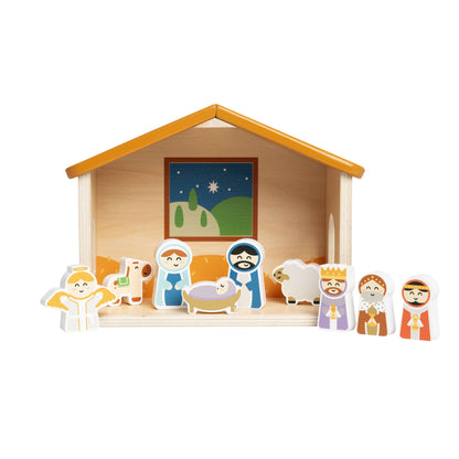 Wood Nativity Play Set
