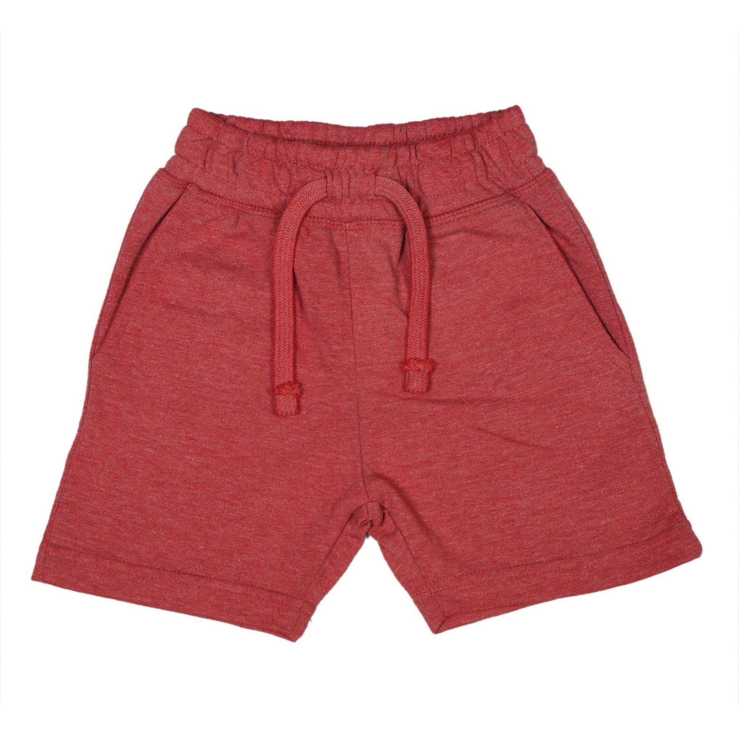 Red Heathered  Shorts