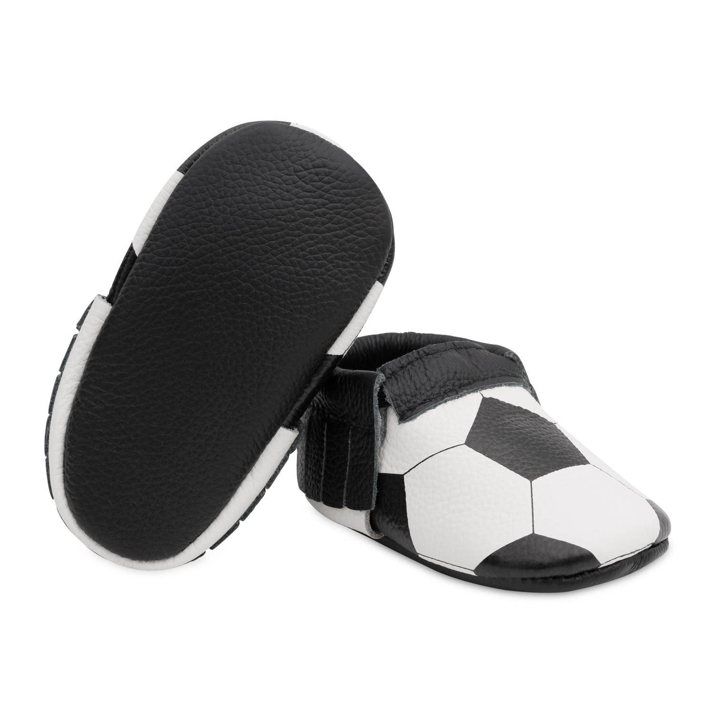 Baby Moccasins  Leather  Soccer Ball