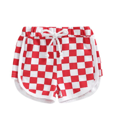 Checked Shorts Black & White