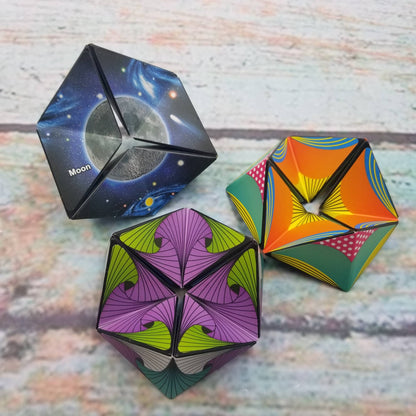 Infinity Flip Magic Cubes Decompression Fidget Toys: Stripes