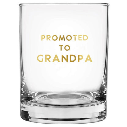 Promoted to Grandpa DOF Glass