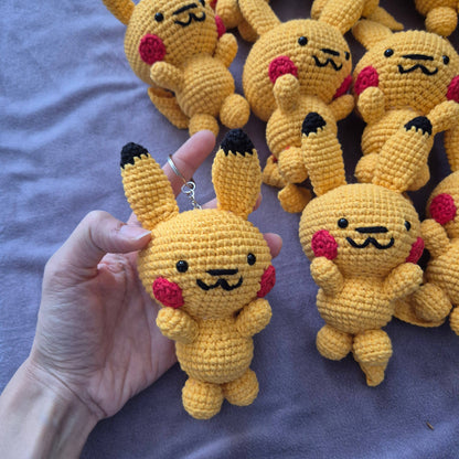 Crochet Pikachu Keychain