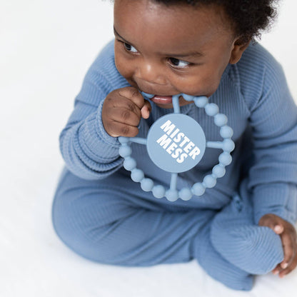 Mister Mess Happy Teether: Blue