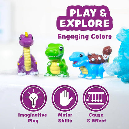 Tub Works® Dinos™ Dinosaur Light Up Bath Toys, 6 Pack