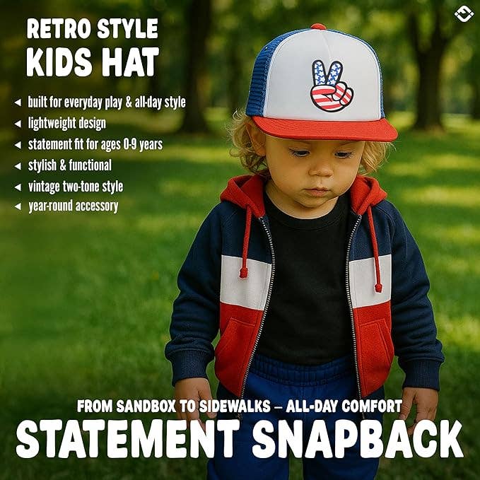 Peace Fingers  Flat Brim(