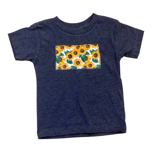 Sunflower Faux Patch T-Shirt