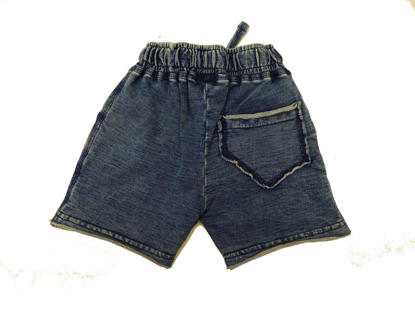 Denim Enzyme Shorts Blue