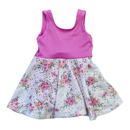 Pink Eyelet Twirl Dress