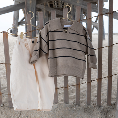 Bonfire Knit Pullover - Taupe