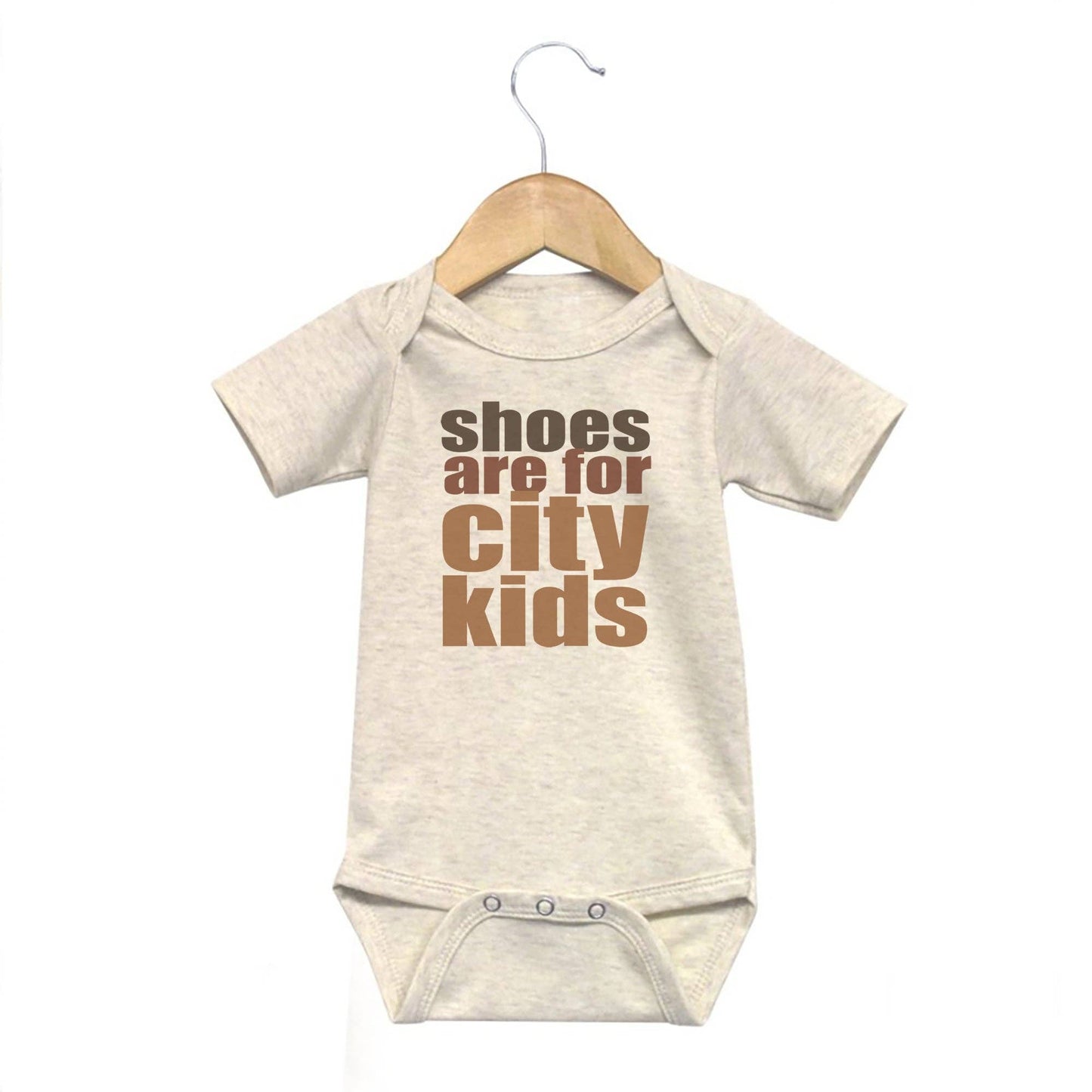 "Shoes are for city kids" Onesie