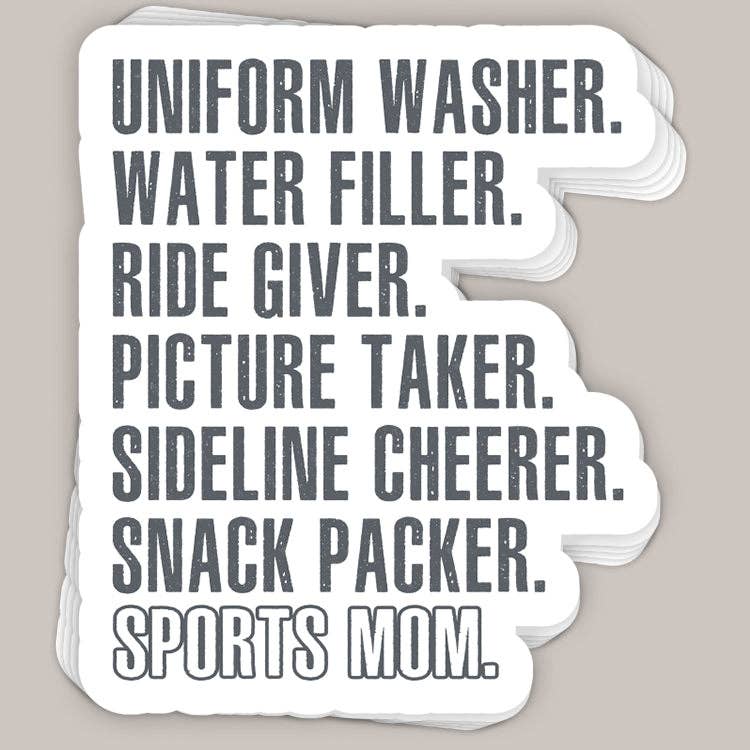 Sports Mom Sticker decal