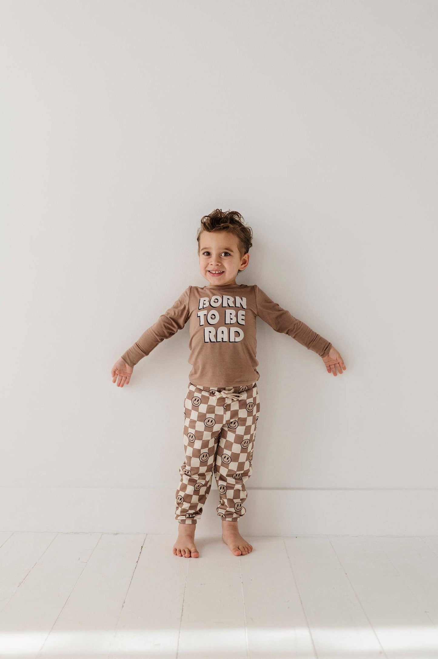 Smiley Check Joggers