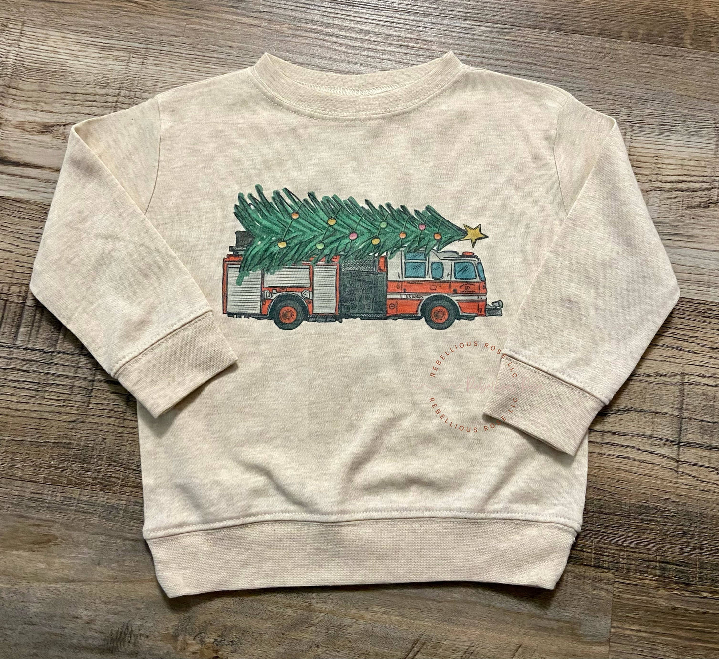 Christmas Tree Firetruck T-Shirt