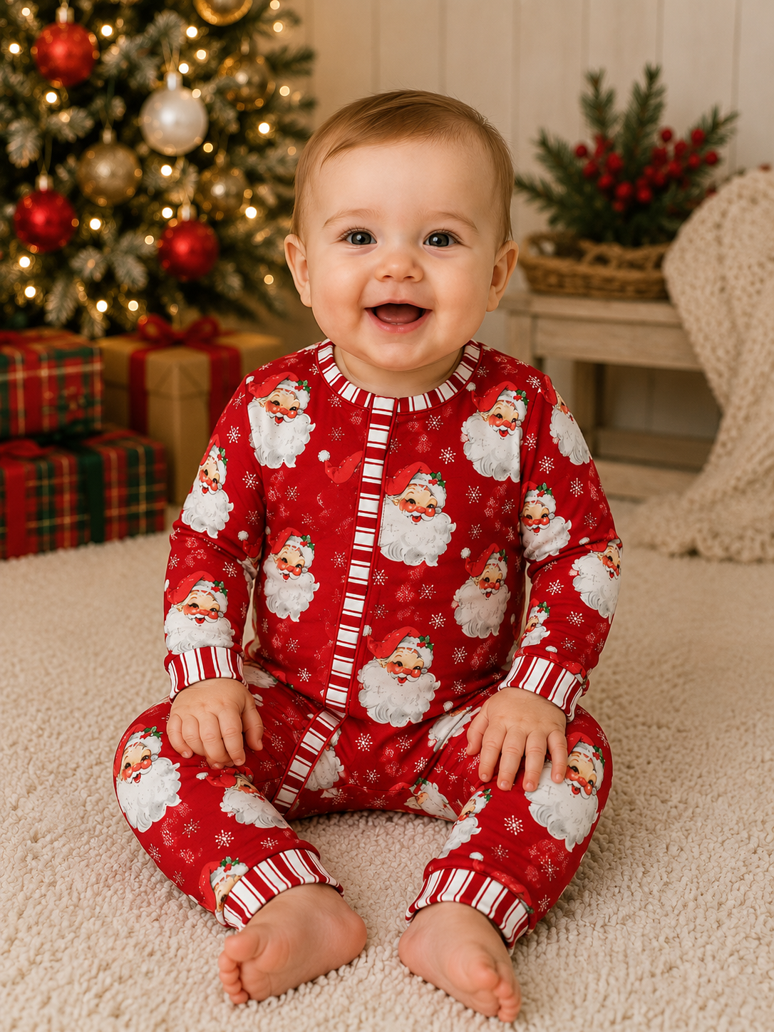 Vintage Santa Romper