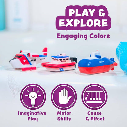Ocean Rescue™ Vehicles Light Up Bath Toys
