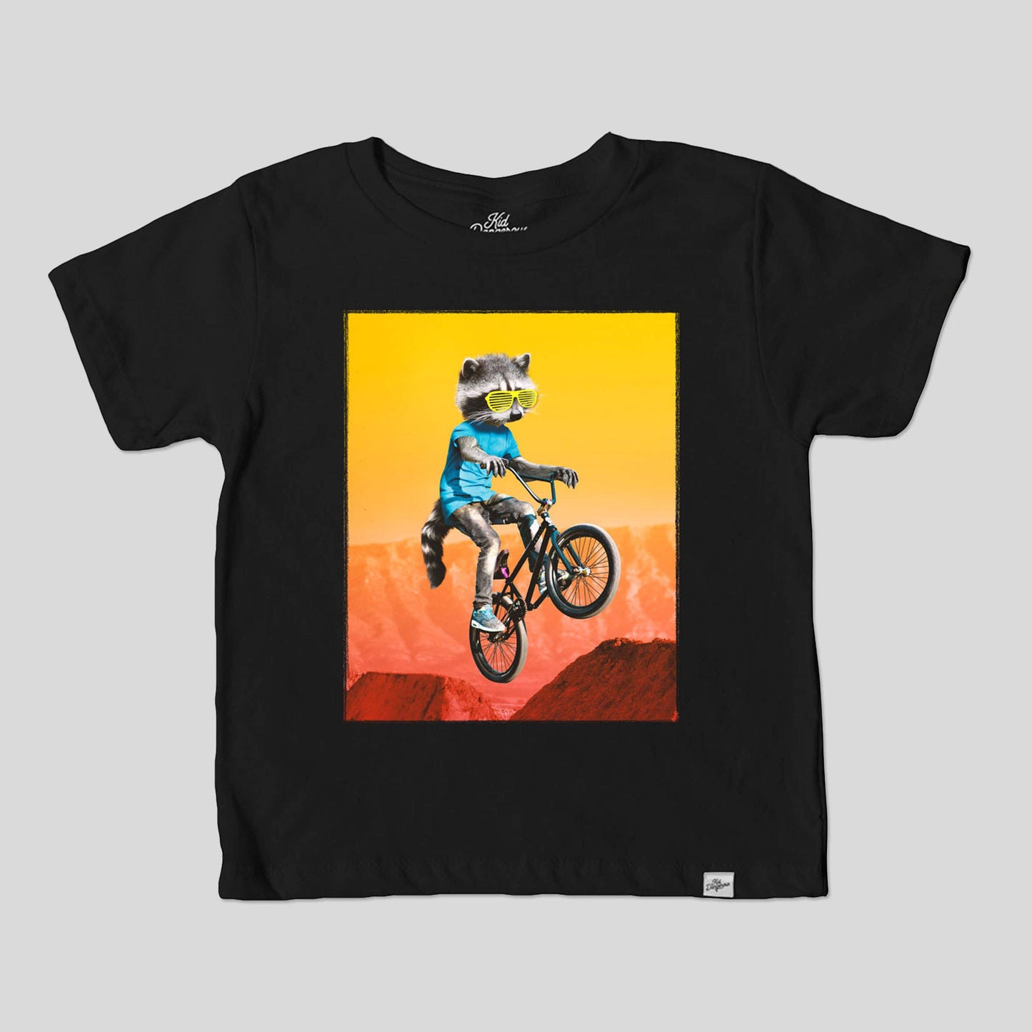 Biking Raccoon T-Shirt