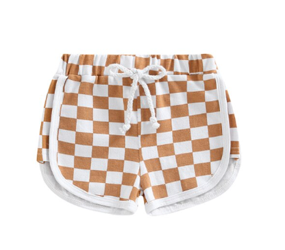 Checked Shorts Black & White