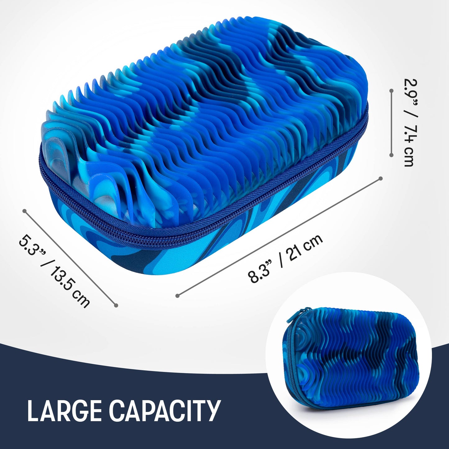 Wavy Storage Box Blue