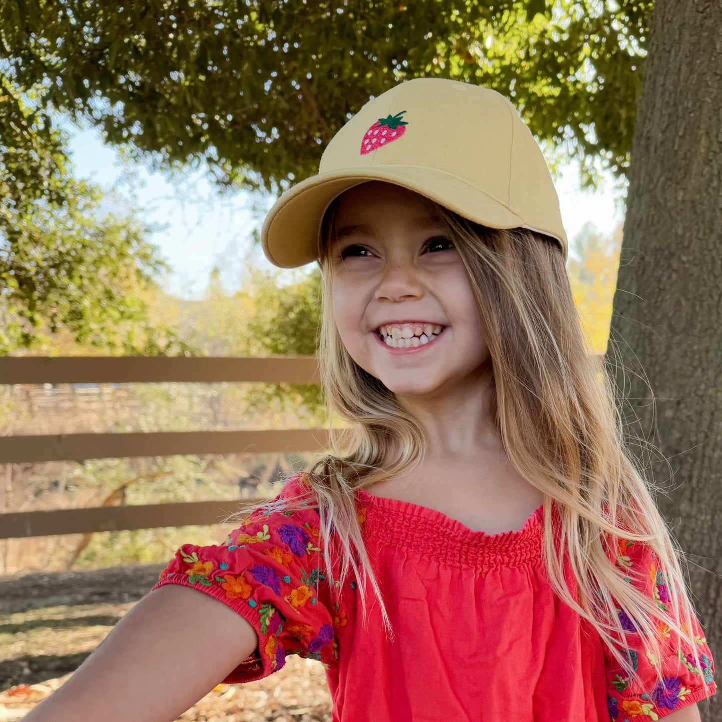 Red Strawberry Baseball Hat