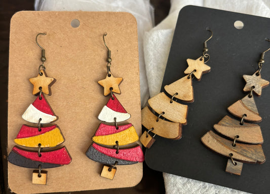 Chiefs Tree Earrings