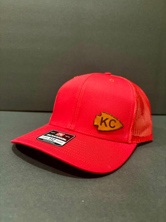 Red KC side patch Trucker Hat A